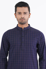 Men Panjabi (Purple Check)
