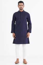 Men Panjabi (Purple Check)