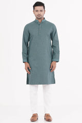Men's Panjabi (Bluish Green)