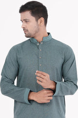 Men's Panjabi (Bluish Green)