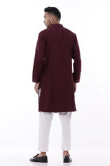 Men's Panjabi (Maroon)