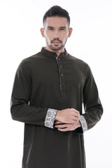 Men's Panjabi (Dk. Green)