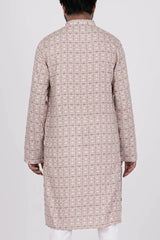 Men's Panjabi (Cream Printed)