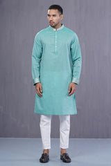 Men Premium Panjabi (Green)
