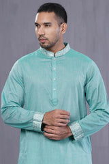 Men Premium Panjabi (Green)