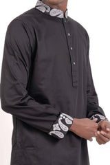 Men's Premium Panjabi (Black)