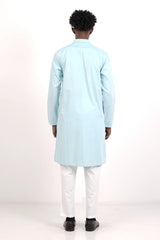 Men's Premium Panjabi (Pastel Blue)