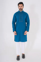 Men's Premium Panjabi (Crystal Teal)