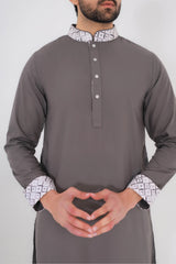 Men's Premium Panjabi (Grey)