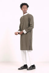 Men's Premium Panjabi (Olive)