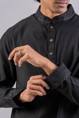 Men's Premium Panjabi (Black)