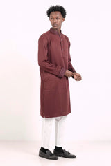 Men's Premium Panjabi (Maroon)