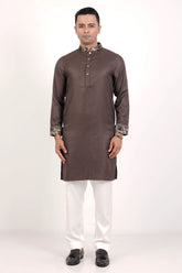 Men's Premium Panjabi (Brown)