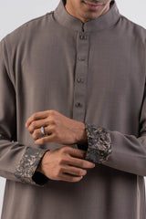 Men's Premium Panjabi (Brownish Grey)