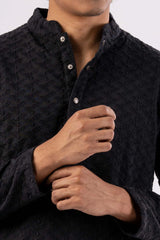 Men's Premium Panjabi (Black)