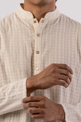 Men's Premium Panjabi (Off White)
