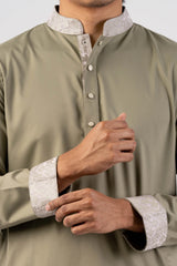 Men's Premium Panjabi (Olive)