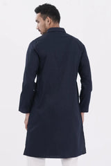 Men Premium Panjabi (Navy)