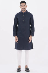 Men Premium Panjabi (Navy)