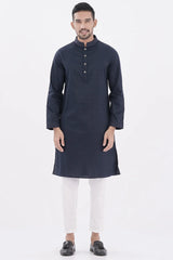 Men Premium Panjabi (Navy)