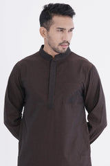 Men Premium Panjabi (Brown)