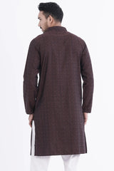 Men Premium Panjabi (Brown)