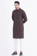 Men Premium Panjabi (Brown)
