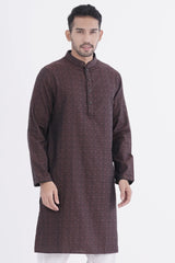 Men Premium Panjabi (Brown)