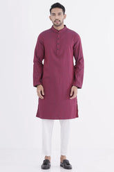 Men Premium Panjabi (Maroon)