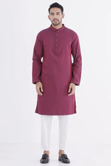 Men Premium Panjabi (Maroon)