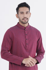 Men Premium Panjabi (Maroon)