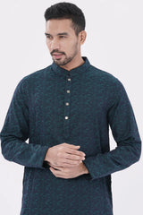 Men Premium Panjabi (Navy)