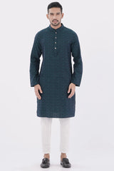 Men Premium Panjabi (Navy)