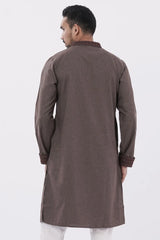 Men's Premium Panjabi (Brown)