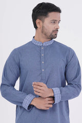 Men Premium Panjabi (Blue)