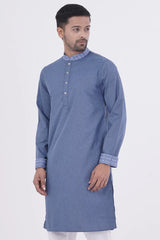 Men Premium Panjabi (Blue)