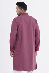 Men Premium Panjabi (Maroon)