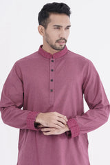 Men Premium Panjabi (Maroon)