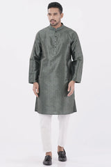 Men's Premium Panjabi (Dk. Green)