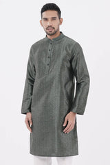 Men's Premium Panjabi (Dk. Green)