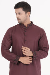 Men's Premium Panjabi (Maroon)