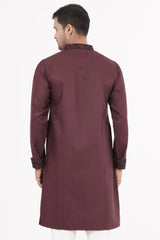 Men's Premium Panjabi (Maroon)