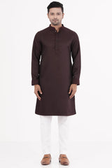 Men's Premium Panjabi (Maroon)