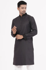 Men's Premium Panjabi (Purplish Grey)