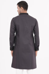 Men's Premium Panjabi (Purplish Grey)
