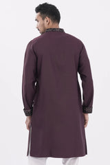 Men's Premium Panjabi (Maroon)