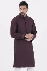 Men's Premium Panjabi (Maroon)