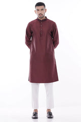 Men's Premium Panjabi (Maroon)