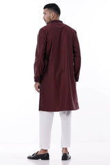 Men's Premium Panjabi (Maroon)