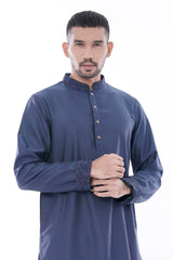 Men's Premium Panjabi (Purplish Blue)